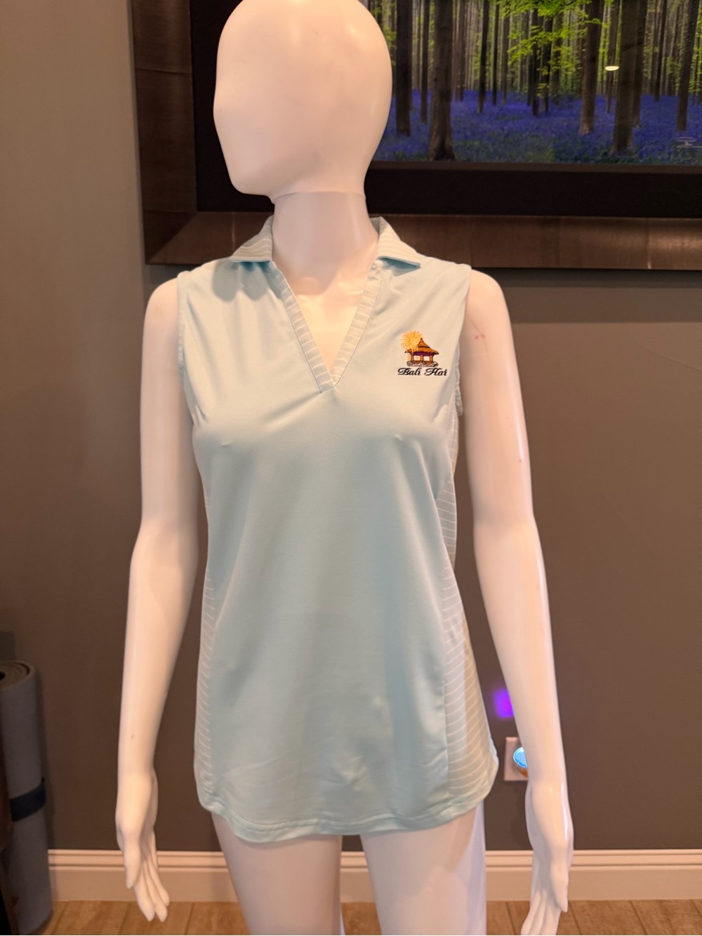FootJoy Bali Hai Golf Sleeveless Polo Women’s XS Light Blue NWOT